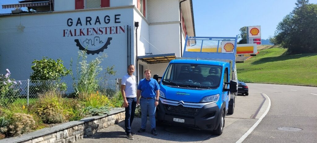 Übergabe Citroën Jumper an Ehrsam Gartenbau AG